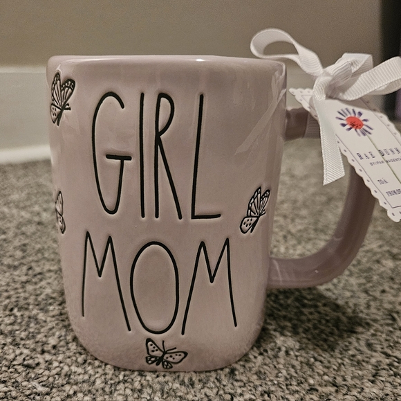 Rae Dunn Other - Pink Girl Mom RAE DUNN Mug with Butterfly Design